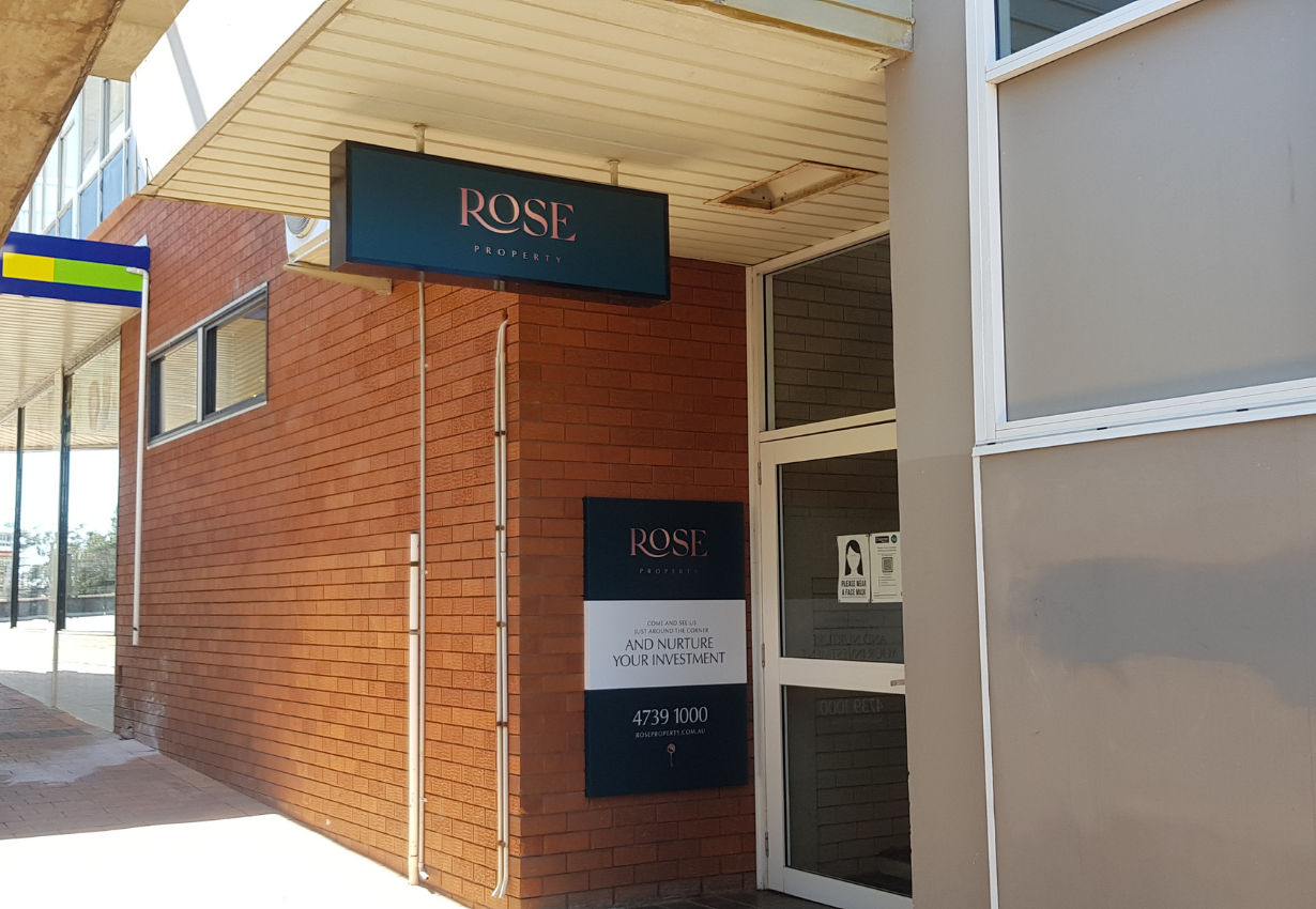 Rose Rentals Signage Shopfront